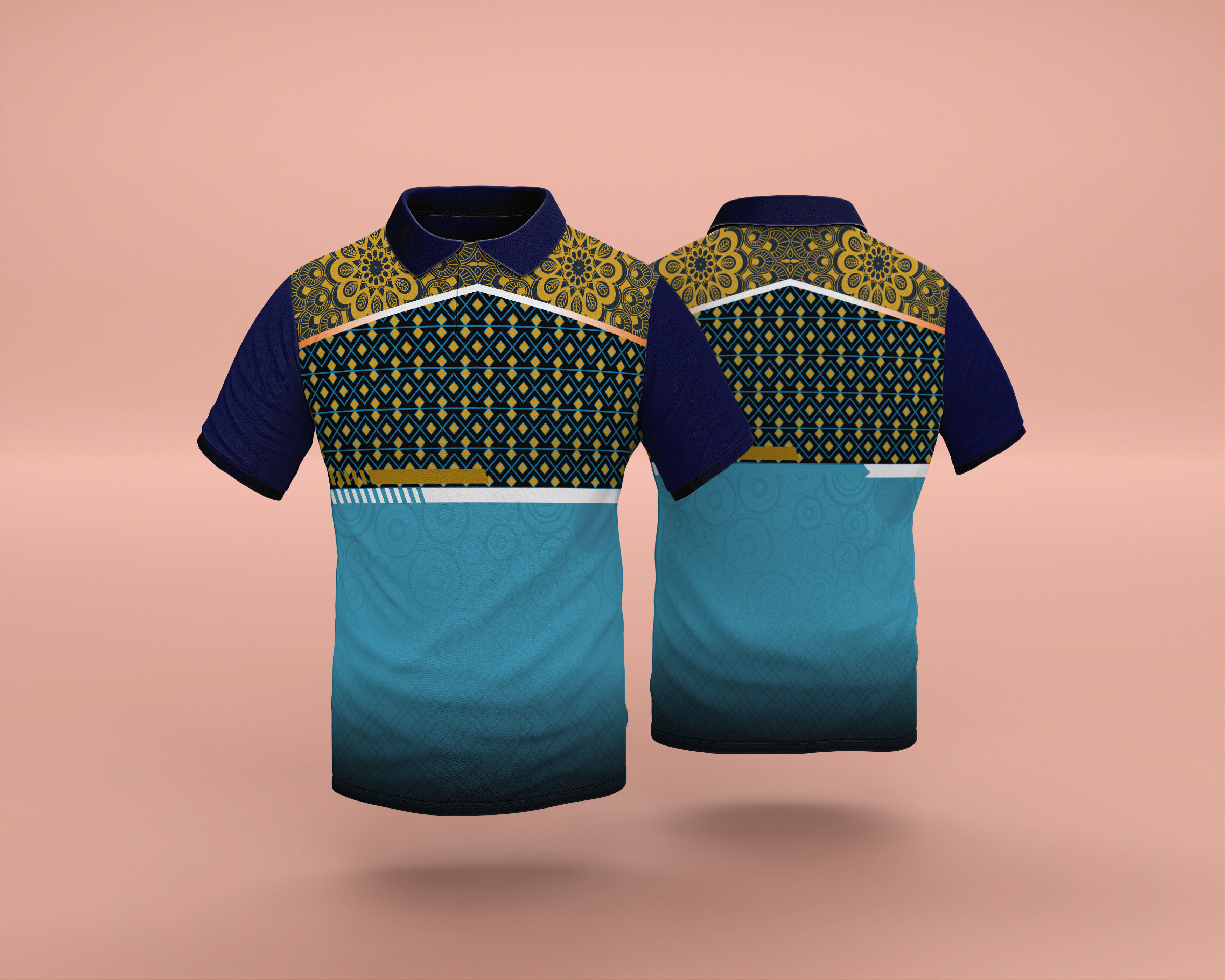 Golden Petals Sports Jersey